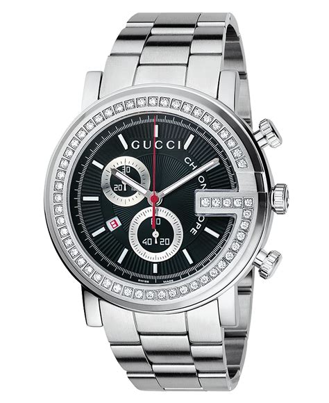 precio reloj gucci hombre|men's gucci watch diamond bezel.